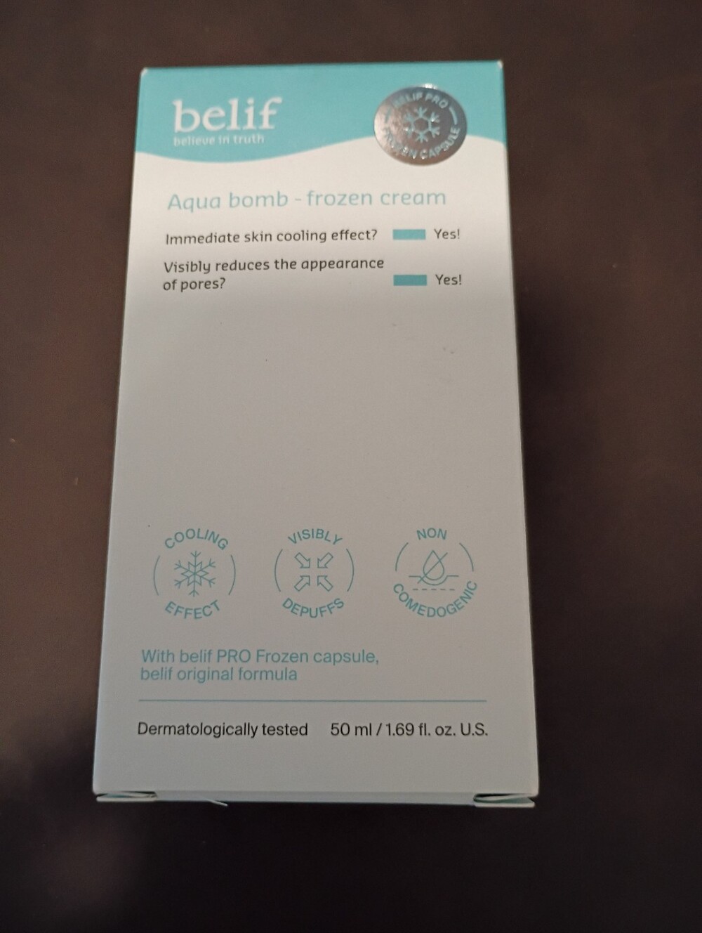 belif Aqua Bomb Frozen Cream Full Size 50 ml New in Box